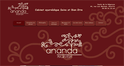 Desktop Screenshot of ananda-biarritz.com
