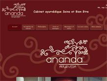 Tablet Screenshot of ananda-biarritz.com